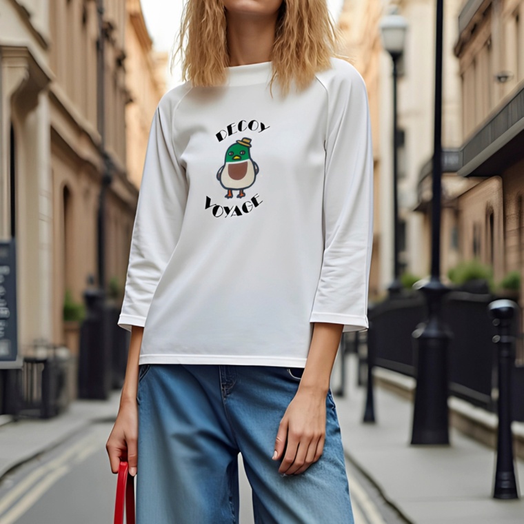 DECOY VOYAGE ボトルネック ラグランTシャツ