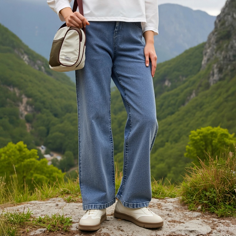 DECOY VOYAGE ストレッチワイドパンツ