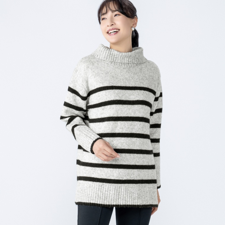 Provador カシミヤタッチ ふわもちニットプルオーバー