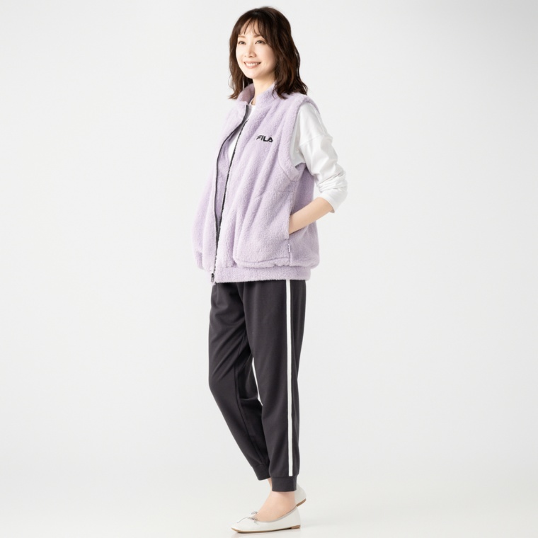 FILA ふわふわおうちベストアンドルームパンツセット