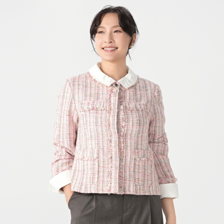 YukaKoshino 2WAYツイードジャケット