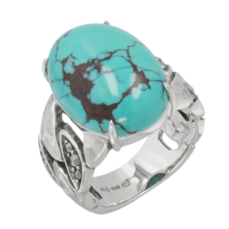 ラフィネ シルバー925 トルコ石リング