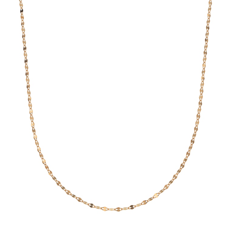 18KYG ペタルチェーンネックレス 45cm [S]