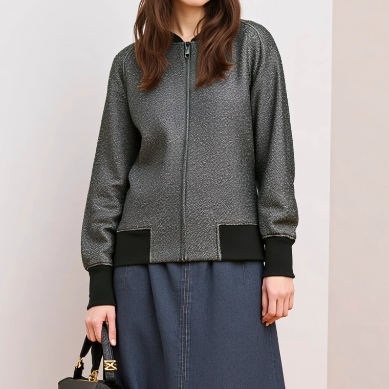 Provador 甘編みループ裏毛ブルゾン