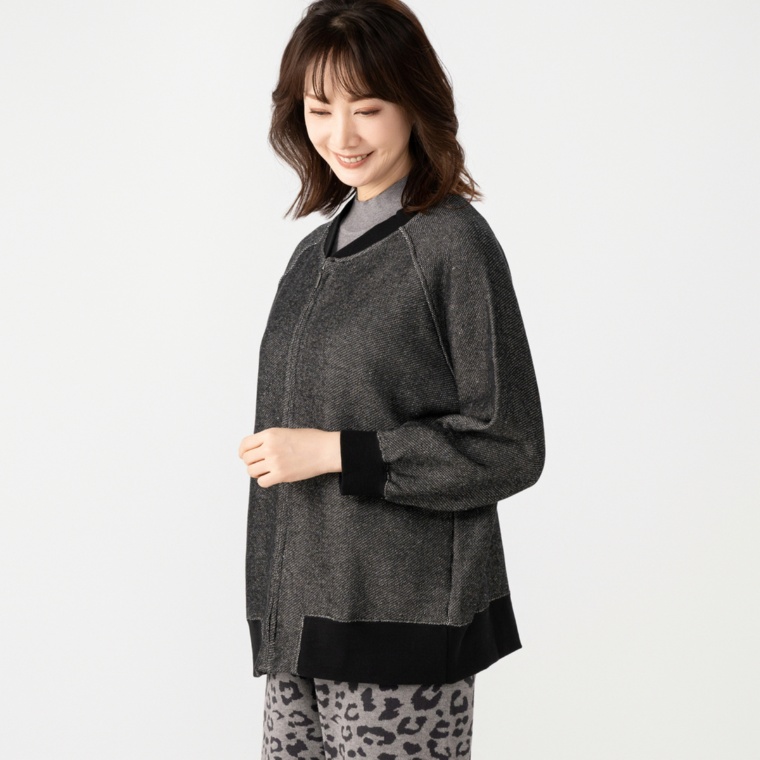 Provador 甘編みループ裏毛ブルゾン