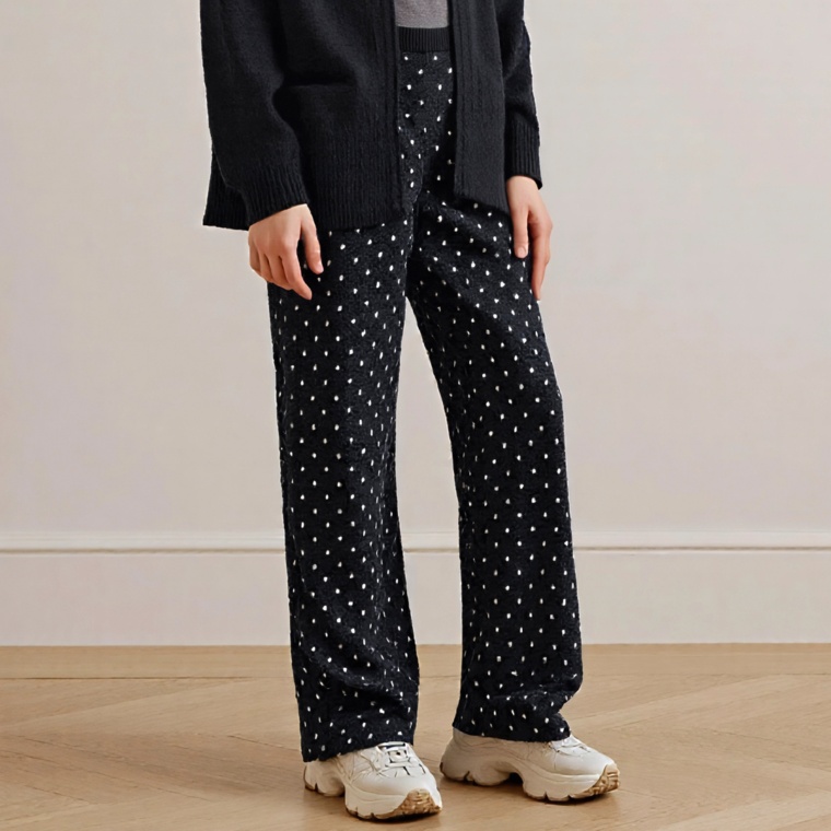 Provador ダブルジャカードニットパンツ