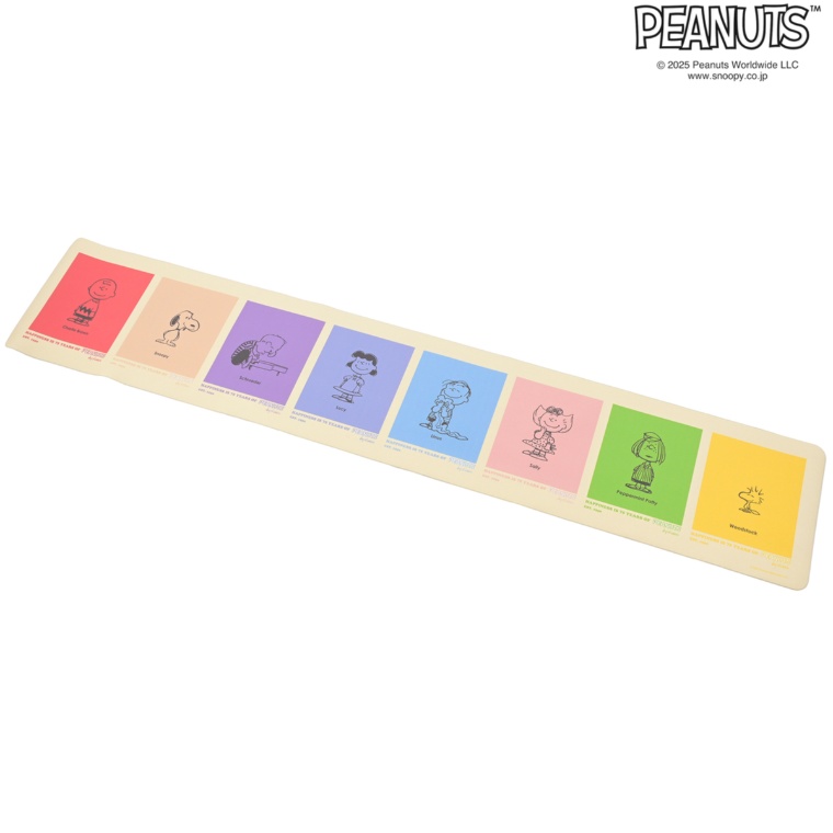PEANUTS75周年 PVCロングマット カラーキャラクター