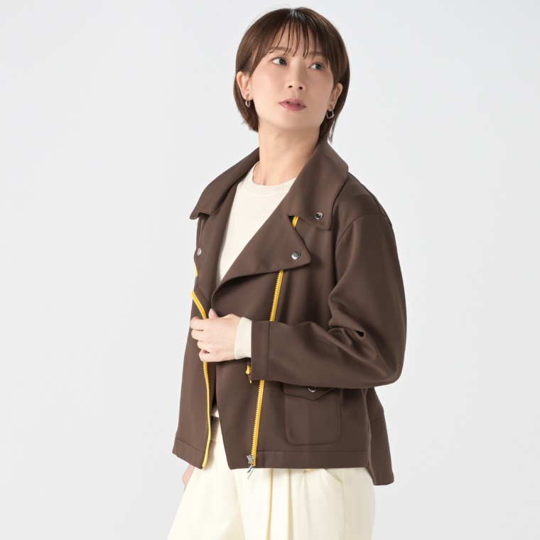 SUPERLADY メモリアルLADYライダース風カットソージャケット