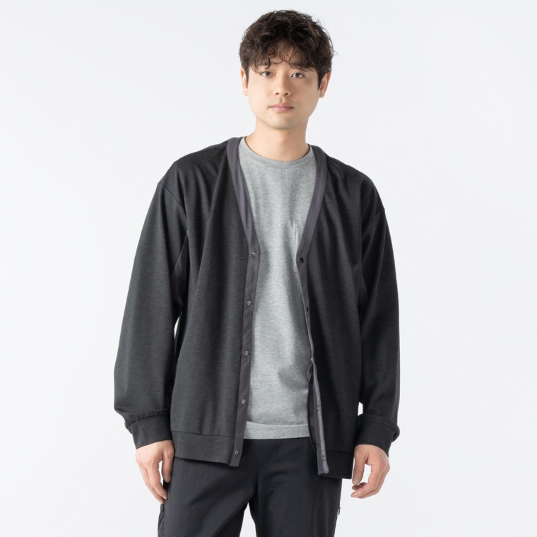 Lucca Uomo alla moda Vネックドッキングカーディガン