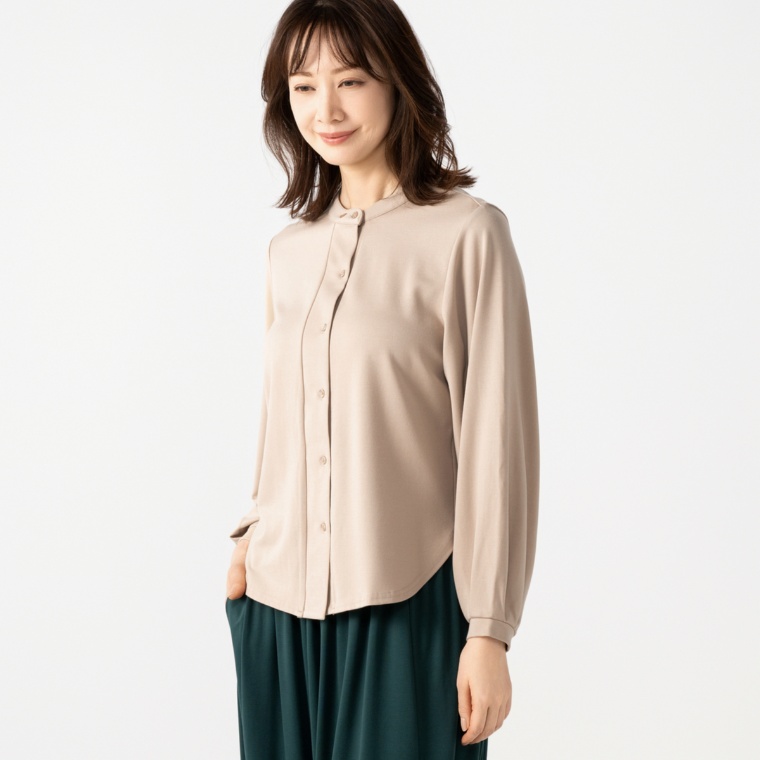 エニワイズ ふんわり袖の美ラインブラウス