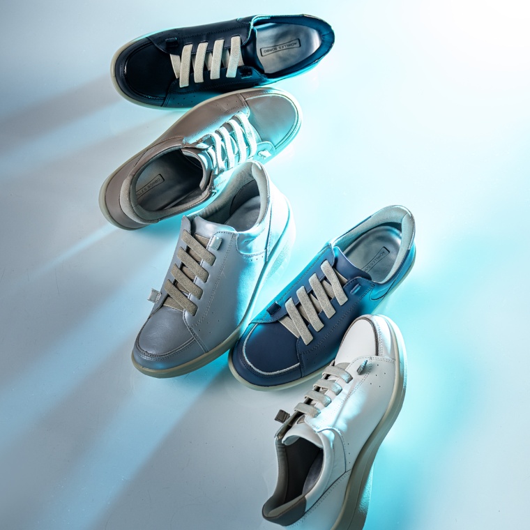 アキレス・ソルボ ハンズフリー4E牛革ゴム紐スリッポン