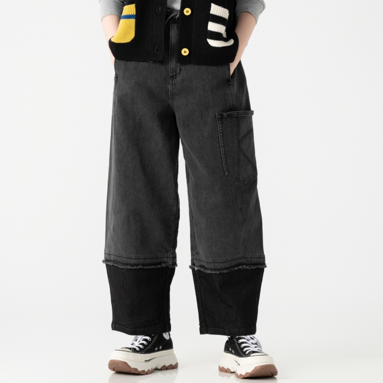 KiKKi デニムコクーンワイドパンツ