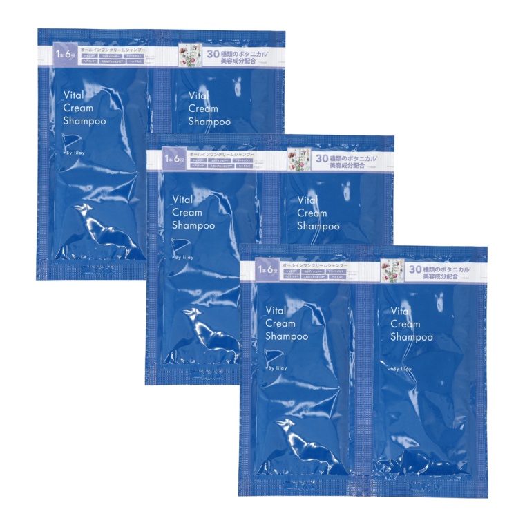 +By lilayバイタルクリーム シャンプー10g×6包ネット限定