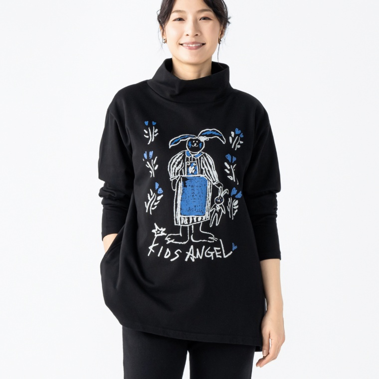 KidsAngel ビンテージプリントBIGトレーナー
