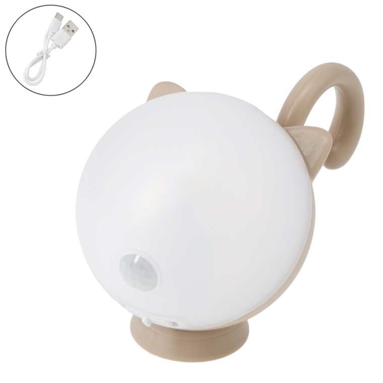 ムサシ 充電式 まんまるねこちゃんセンサーライト