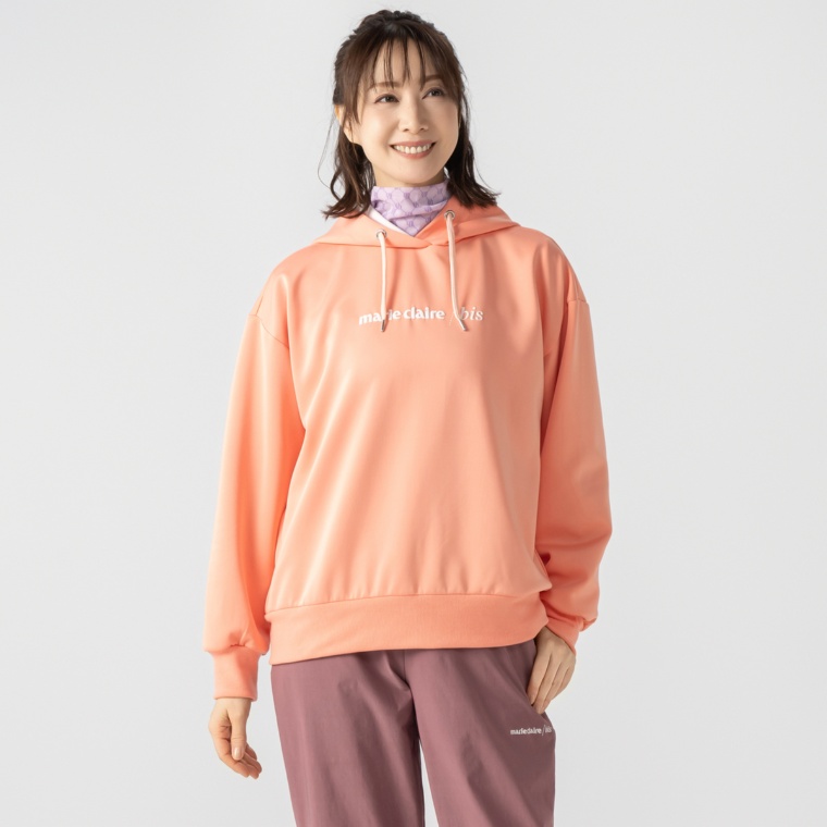 marie claire/bis お顔映えるフーディプルオーバー