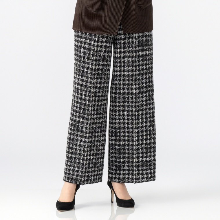 SPECCHIO シャトルプリーツフリーサイズ選べる股下パンツ