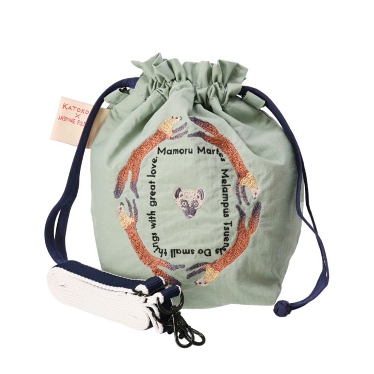 KATOKOA mamoru 巾着ポーチ[ツシマテン]