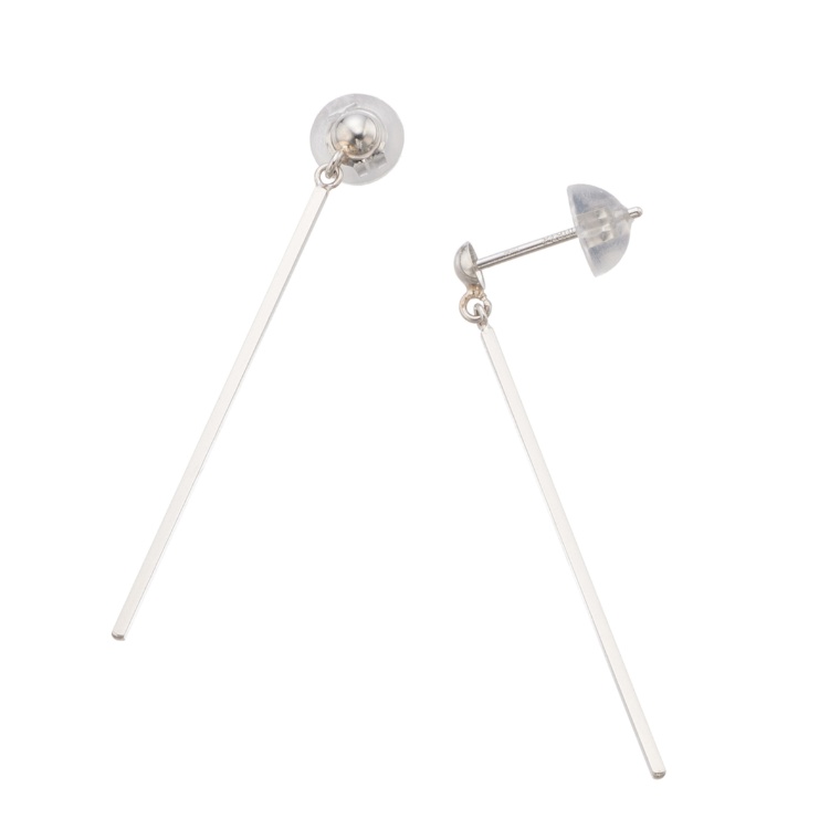 マエストロ 純プラチナ/PT900 ストレートバーイヤリング/ピアス