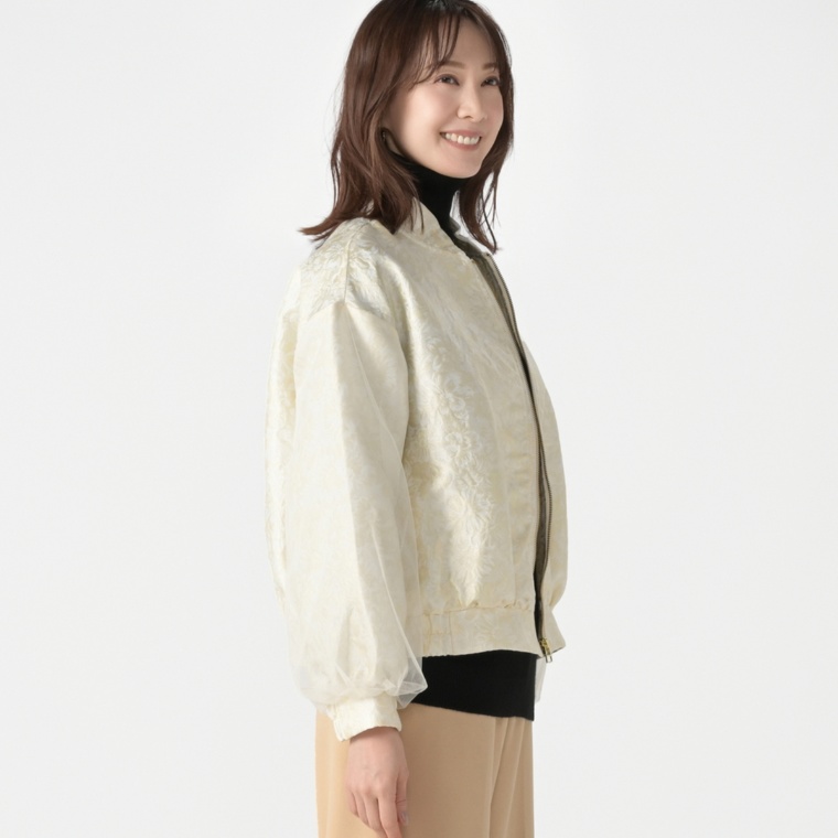 JEWEL MORRY’S ジャカードチュール使いブルゾン