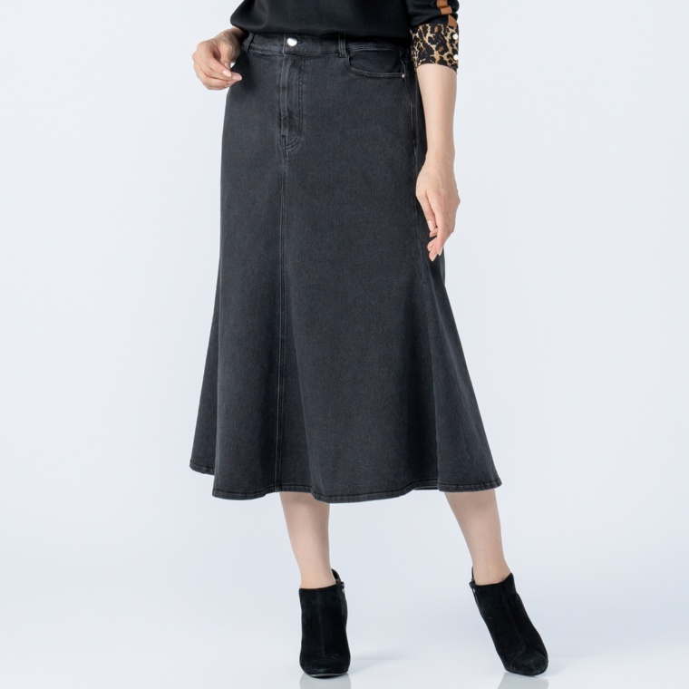 JEWEL MORRY’S 裏起毛ストレッチマーメイドデニムスカート