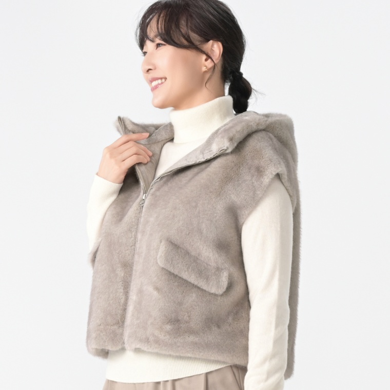 インベルナーレ エコファーフーディーベスト