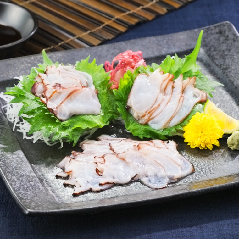 北海道苫前産 水だこ薄造り 70g×4袋