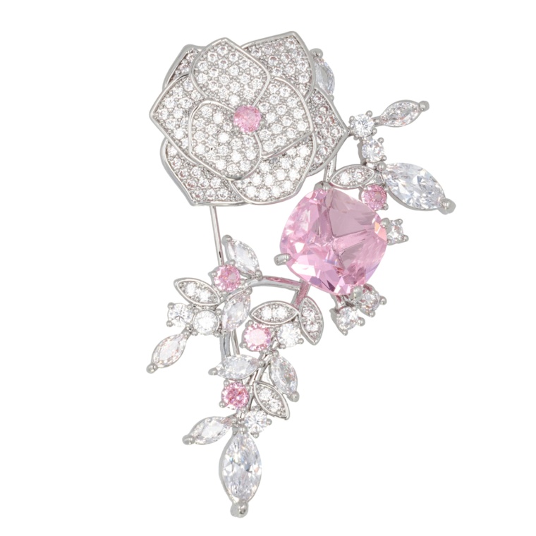 JinkaNezu ルミナス ラグジュアリーローズ ブローチ