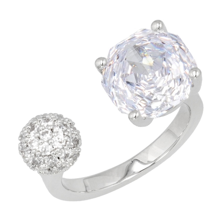 JinkaNezu CZ エクセレントローズカット フォークリング