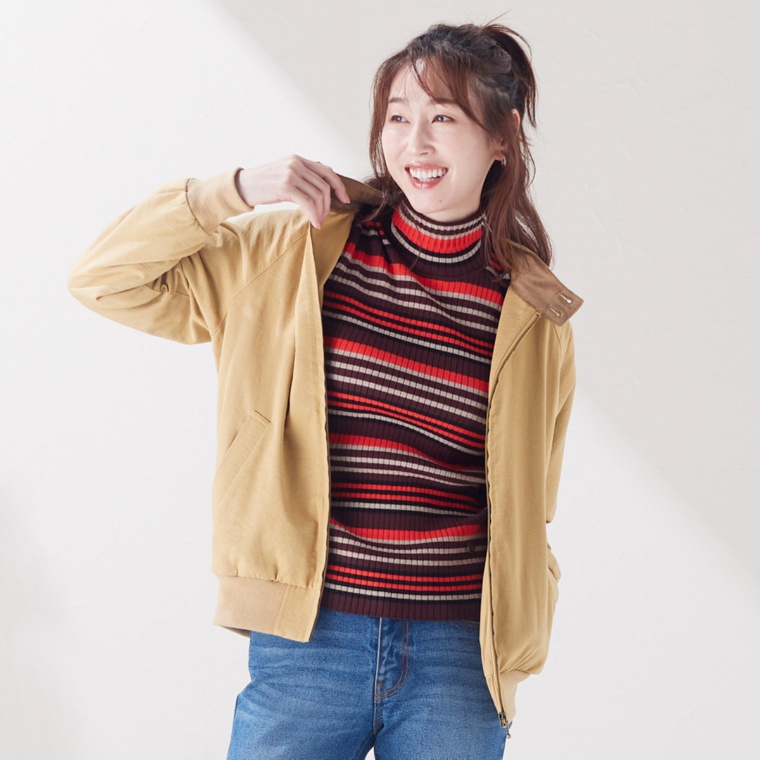 CORNPOPPER 裏ベロアタッチスイングトップブルゾン