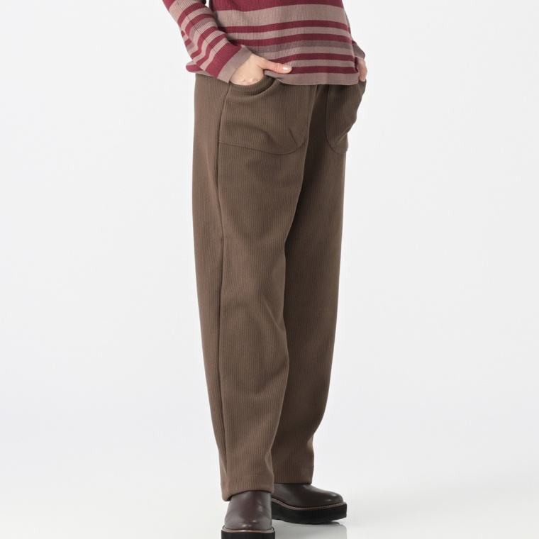 Carney あったかコーデュロイ ストレッチベイカーパンツ