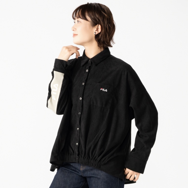 FILA UV バックヨークロゴアクセントオーバーシャツ