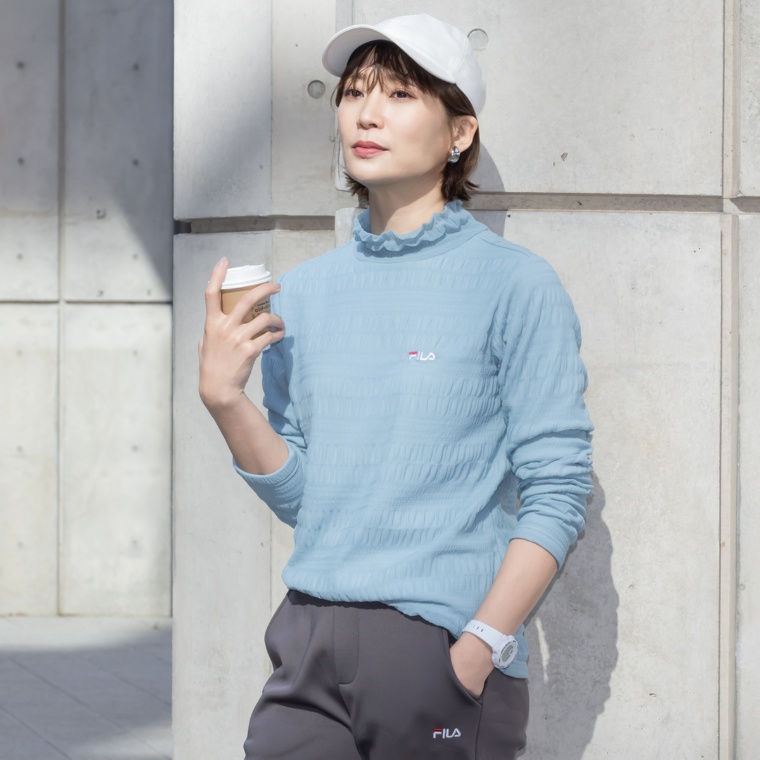 FILA UV 裏地ヒートシャーリングプルオーバー