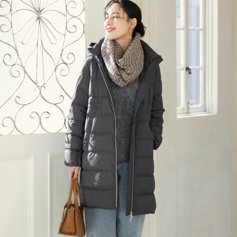 MERCI GRACE 撥水ウォッシャブルロングダウンコート