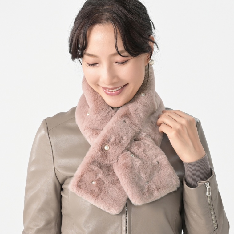 ルナジュメール ネット限定パール調付エコファーティペット