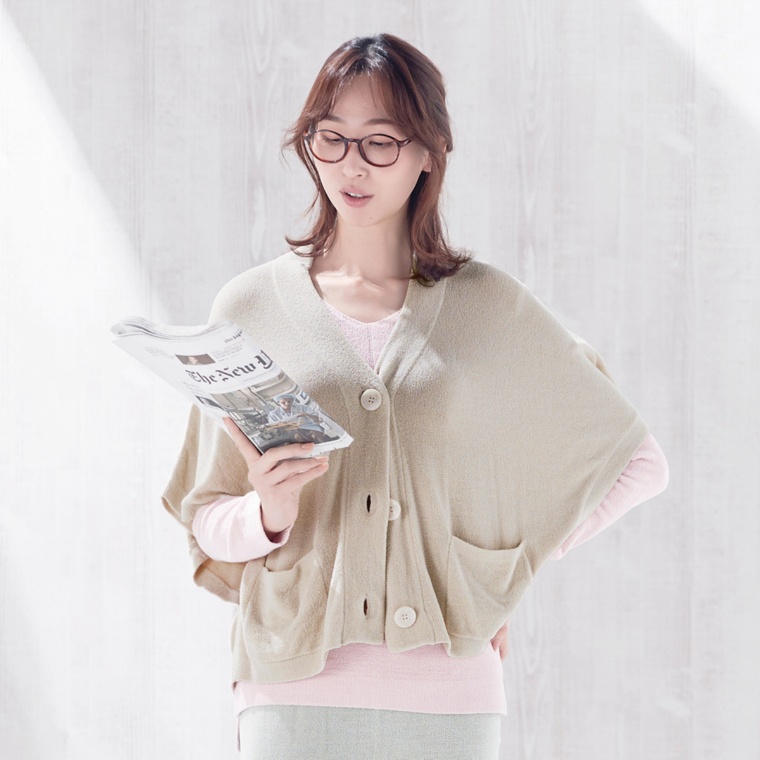 attaca さっと羽織れるショールカーディガン