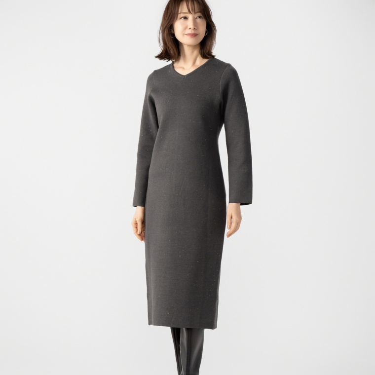 ANGELOS キラキラ2WAYニットワンピース