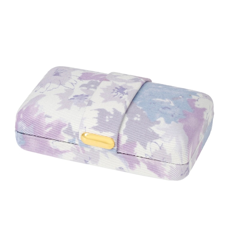 持ち運びに便利なフラワー柄ジュエリーケース 日本製