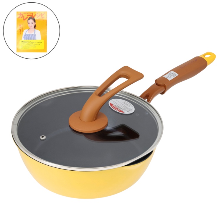 一条もんこのカレーパン ガラス蓋付き 24cm