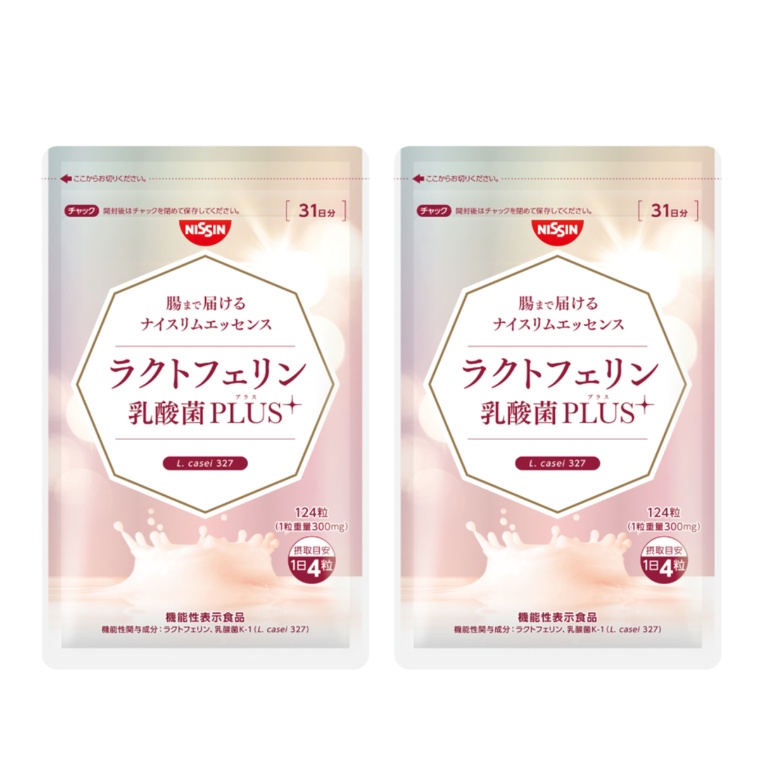 日清食品 ラクトフェリン 乳酸菌PLUS 約62日分
