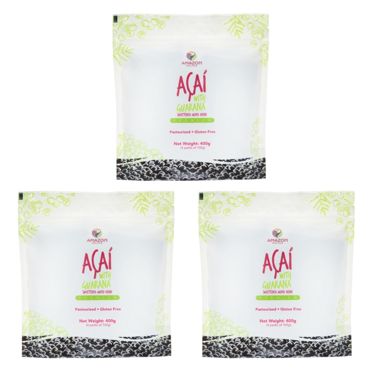 AMAZONPOLPAS超濃厚アサイー加糖[100g×4]3袋