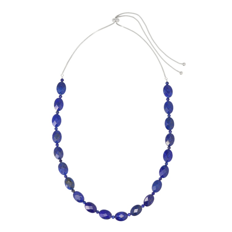 TarTar ラピスラズリチェッカーボードスライドネックレス[エルカ]