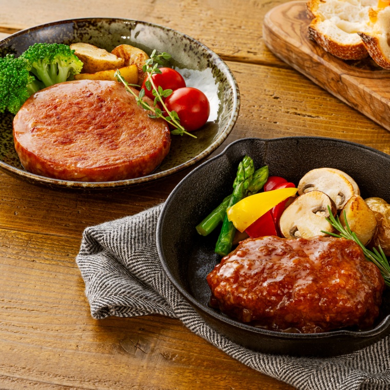 ハンバーグ&ポークソーセージステーキ計6袋