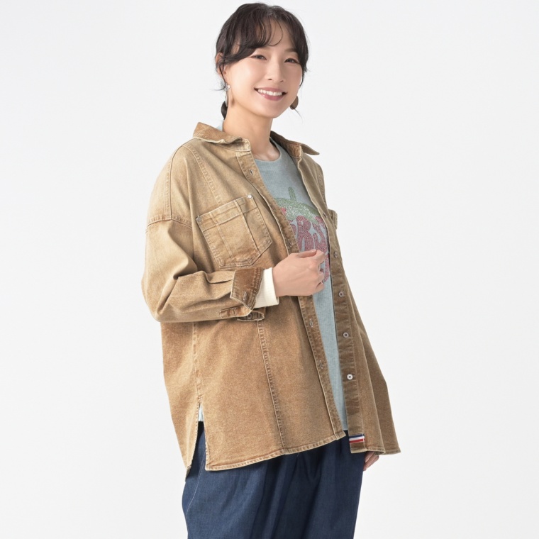 PERSONS グラデーションデニムシャツ