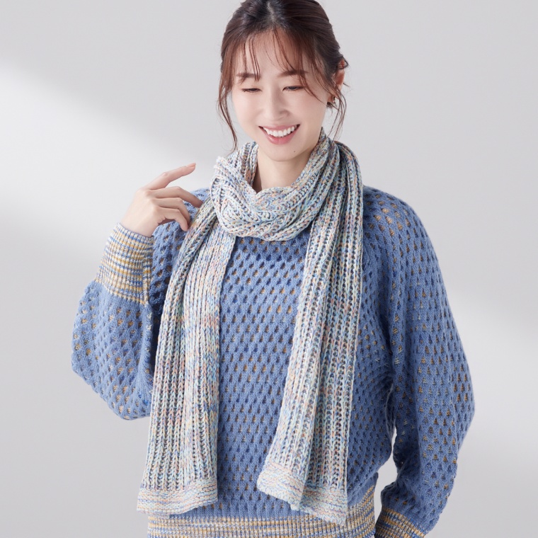 WHITELEY ミックスカラーマフラー