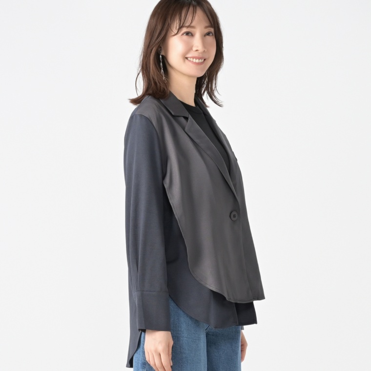 Re:Birth＋ モードライクな異素材ドッキングジャケット