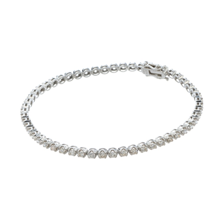 PT950 ダイヤモンド テニスブレスレット 計2.0ctUP