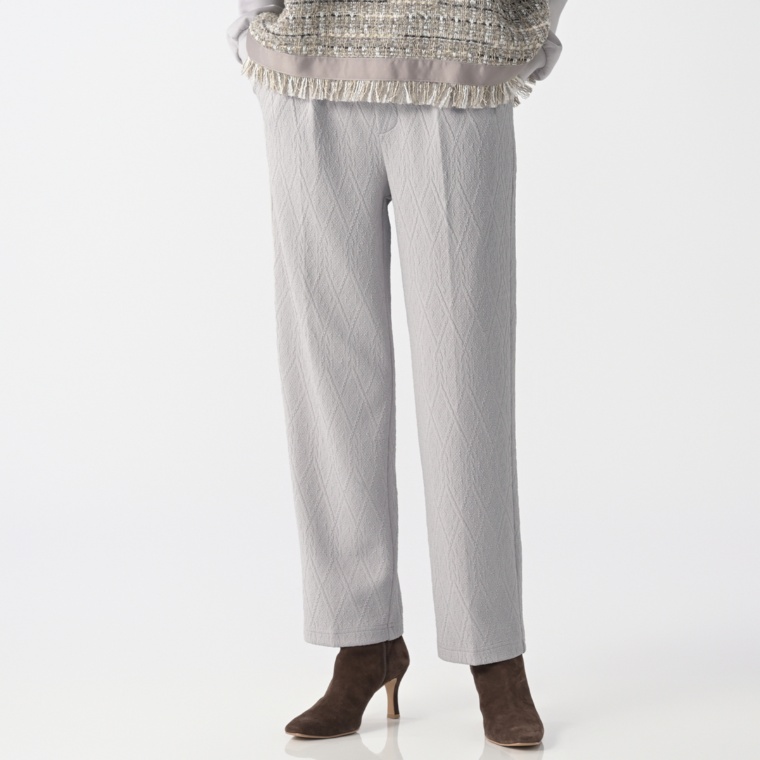 Remite ストレッチジャガードテーパードパンツ