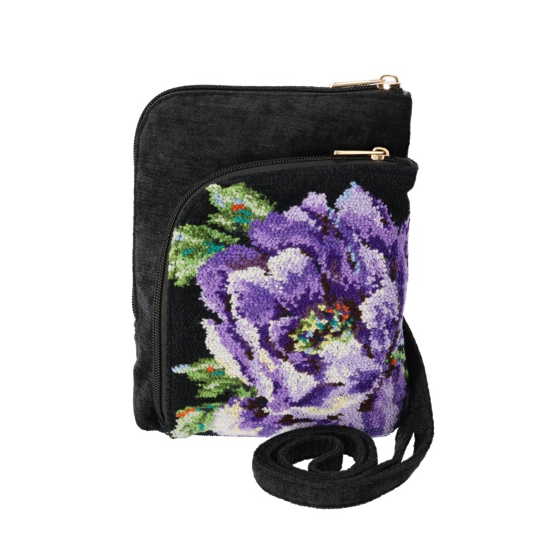 レイクアルスターシェニール使いバーチカルショルダーバッグ