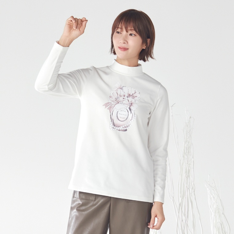 Pixie Heart パフューム裏起毛プルオーバー